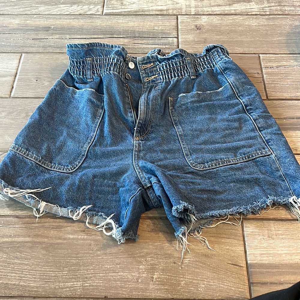 Zara denim high waist shorts
